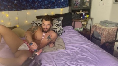 Bubble Butt Boyfriend's Anal Adventure with a Robot Cock