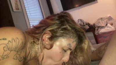 Teen Tattoo Tease Swallows Every Drop: Wild Blowjob Session (+18)