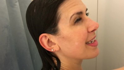 MILF taking a Shower getting Fucked from behind with Massive