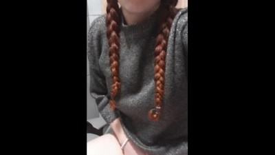 Young Masturbating in Public Toilet on a Work Break. (+18)