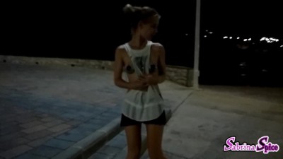 Glitter Girl goes Risky Public "teaser"