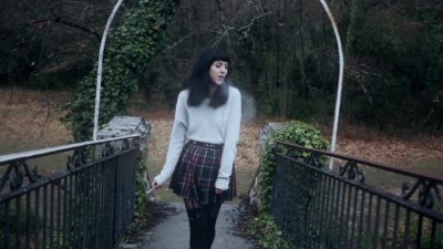 Teen student fucked in a castle left behind (+18)