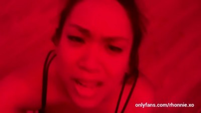 Caught Room Mate doing Red Light Challenge and she let me Fuck