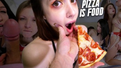Gina GerStepson, Yukki Amey & Keokistar Love to Suck and get Fucked by Pizza Delivery Guy's Huge Cock
