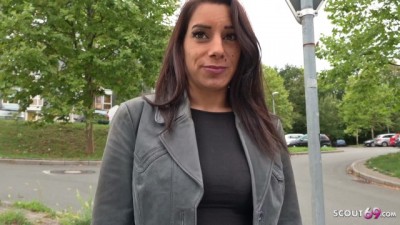 SAGGY TITS TEEN SEDUCE TO FUCK AT STREET CASTING IN GERMANY (+18)