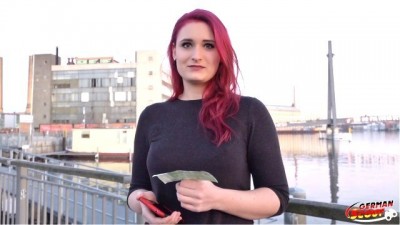Redhead College Teen Melina Talk to Fuck at Street Casting (+18)