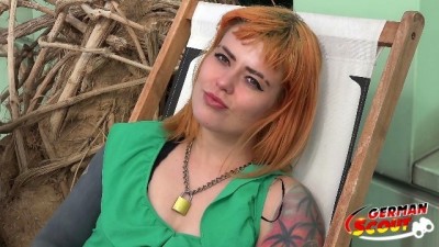 REDHEAD TATTOO MODEL TEEN SEDUCE FUCK AT PUBLIC CASTING (+18)