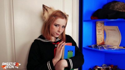 Pretty Schoolgirl Fingering Narrow Vagina
