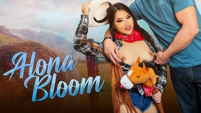 Tiny Asian Cowgirl Alona Bloom Rides Muscular Boyfriend's Big Dick Like A Pro