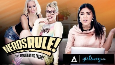 Nerdy Roommates Lily Mckee And Savannah DodStepson Fake Being In A Sitcom While Banging A Friend