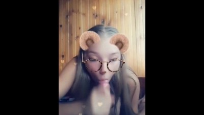 Sexy Student from Snapchat Sucks Cock and Swallows Cum