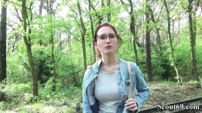 College Redhead Teen Lia in Public Casting (+18)