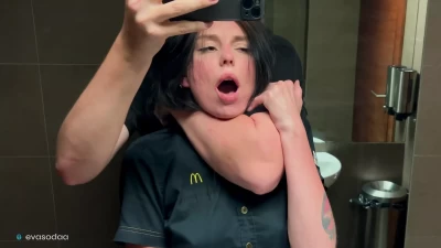 Fucked a McDonald's employee over spilled fanta! 