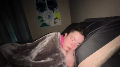 Stepdaddy wakes up his toy for some degrading face fucking