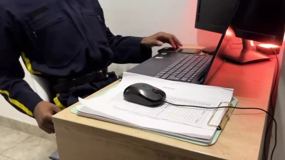 I convince the shy security guard in my building to record a porn video