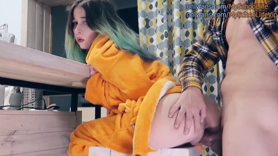 Sex with a sleepy teenager in Pokemon pajamas (+18)