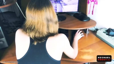 Teen Gamer Rough Ass Fucked and Creampie Right During Counter Strike Match (+18)