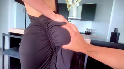 I Ride Hard on My Boyfriend's Stepfather's Cock Secretly at the Family Dinner!!