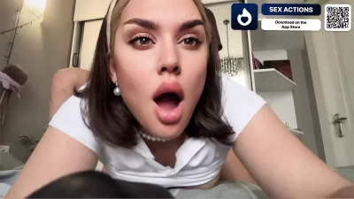 Naughty Student Gets Seductive as a Lustful Maid Through a Dating App