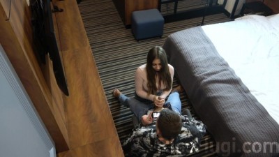 Raunchy Hotel Encounter with a Sultry Brunette