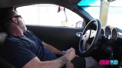 Schoolgirl Caught Me Jerking Off in Public