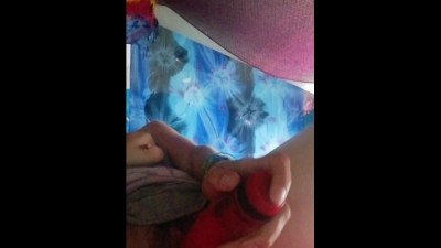 Curvy Cougar Plays with Pink Toy in Steamy Solo Session
